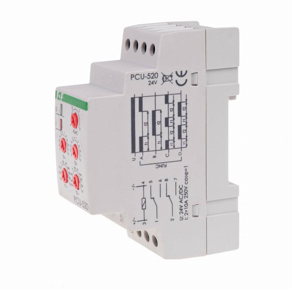 przekaźnik czasowy PCU-520-24V na szyne