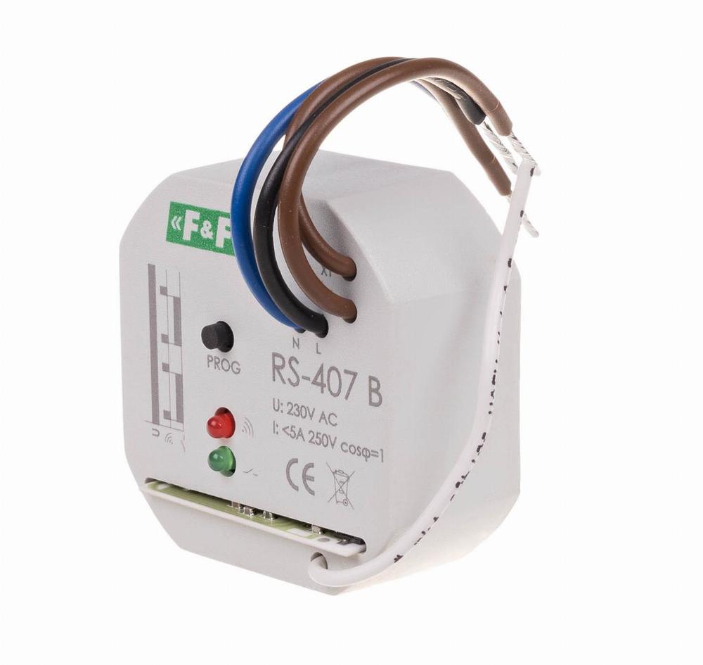 Odbiornik bistabilny; 230V 5A; ; montaż w puszce fi60 RS-407 B