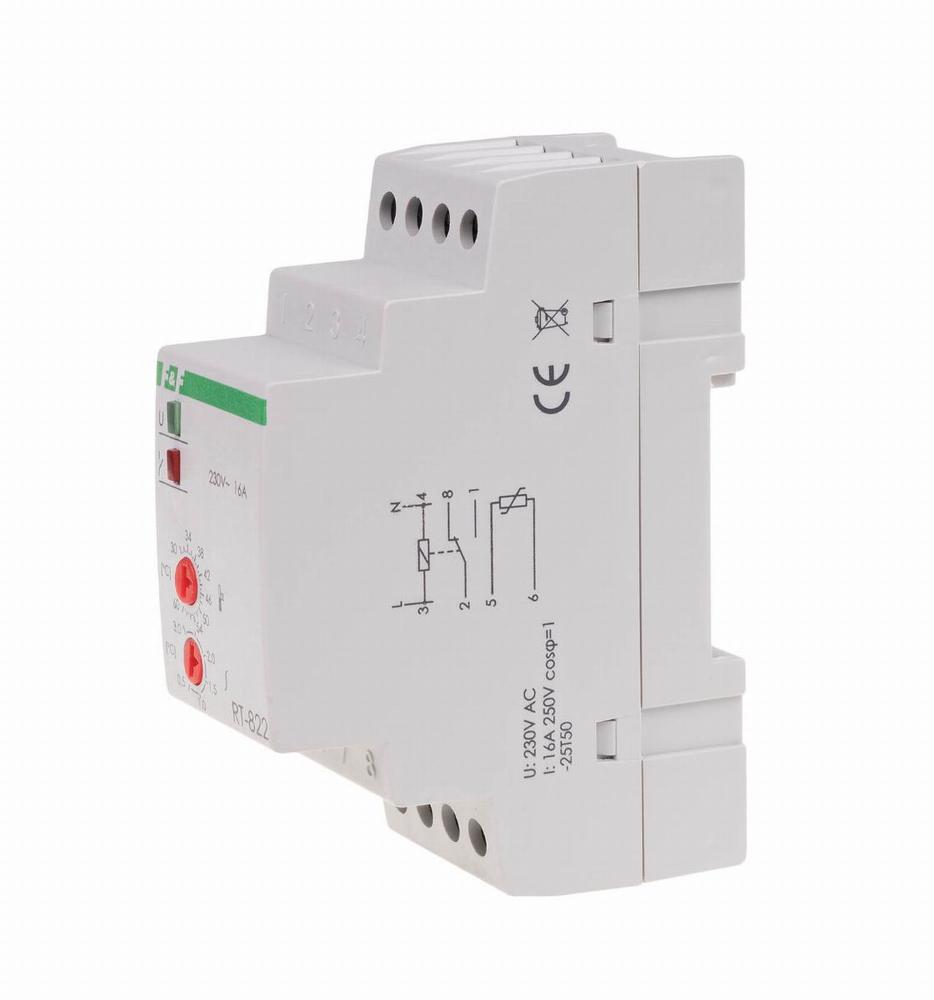 Regulator temperatury - zakres temperatur 30÷60°C montaz na szynie DIN, styk: 1NO/NC 230V AC