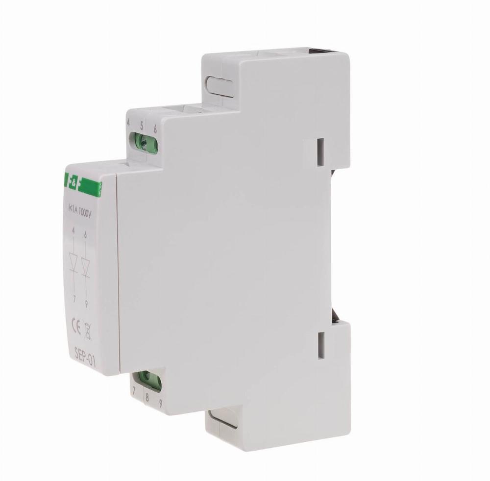 Separator sygnału wejściowego SEP-01 zasilanie 1A 1000V montaż na szynie DIN
