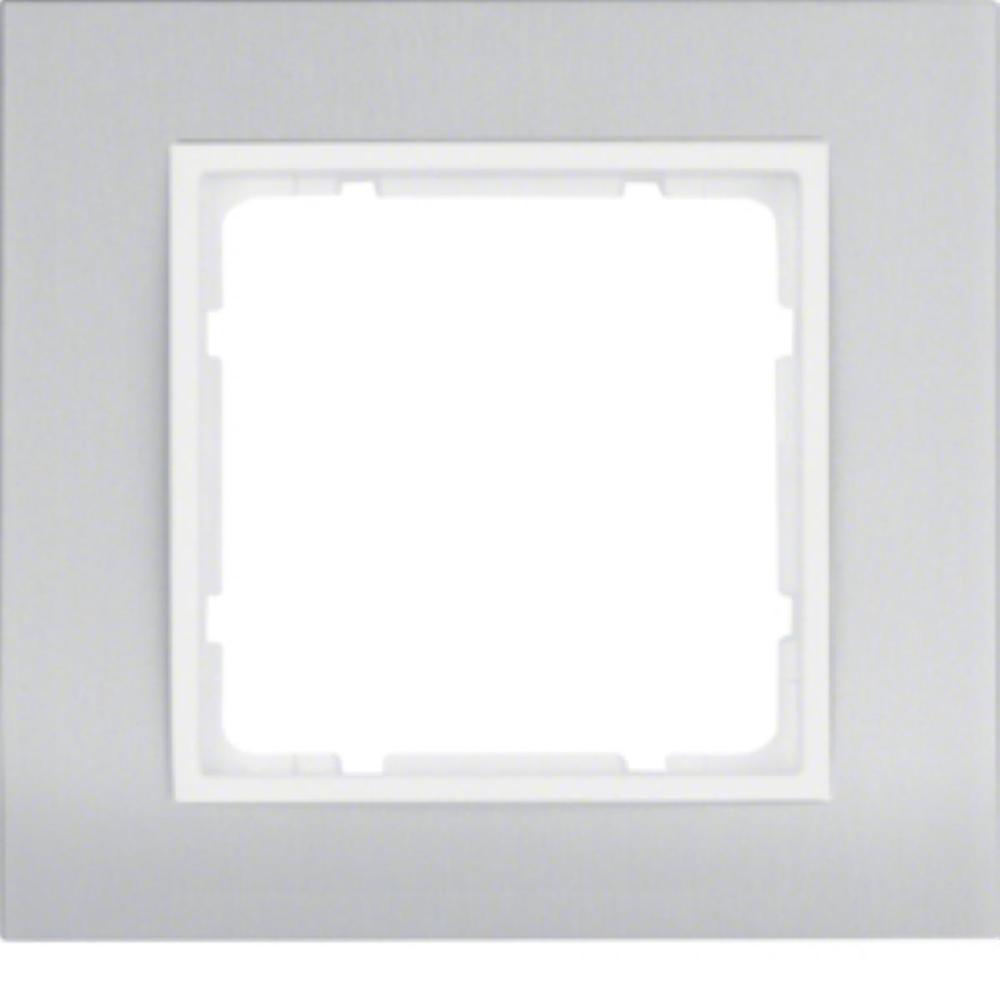 ramka B.3 1-kr.aluminium/biały