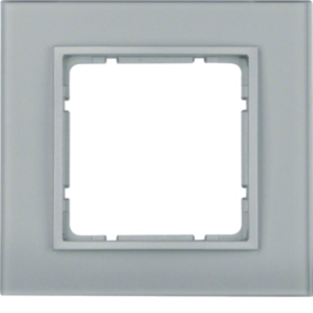 ramka B.7 1-kr.szkl.aluminium