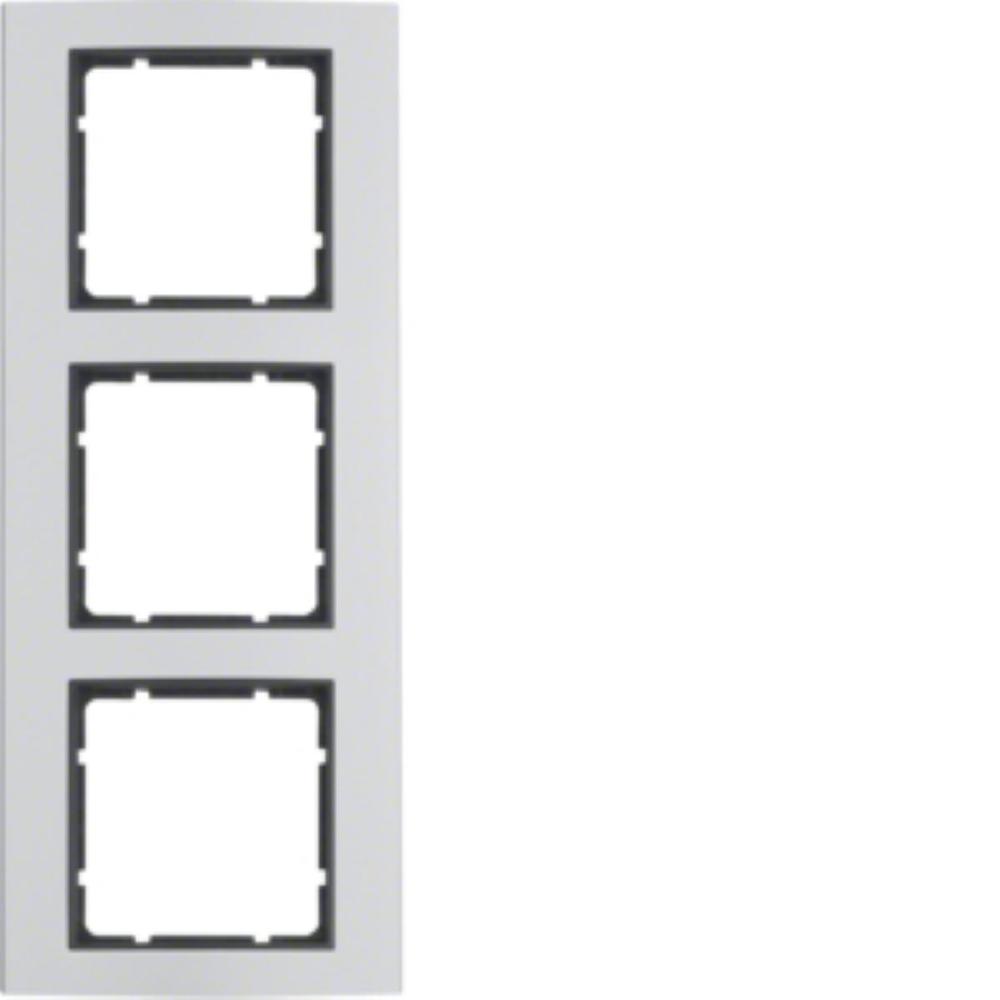 ramka B.3 3-kr.aluminium/antracyt