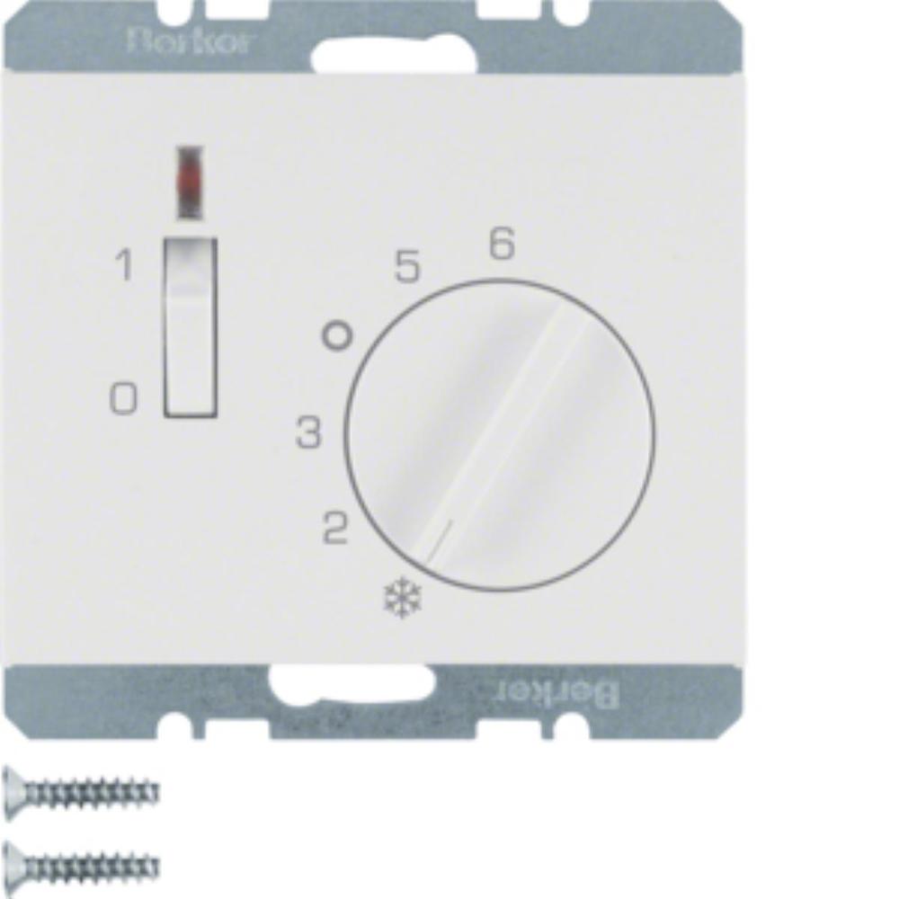 regulator temp.K.1 pomieszcz z zestyk.zwier. elem.central.i lacz.biały