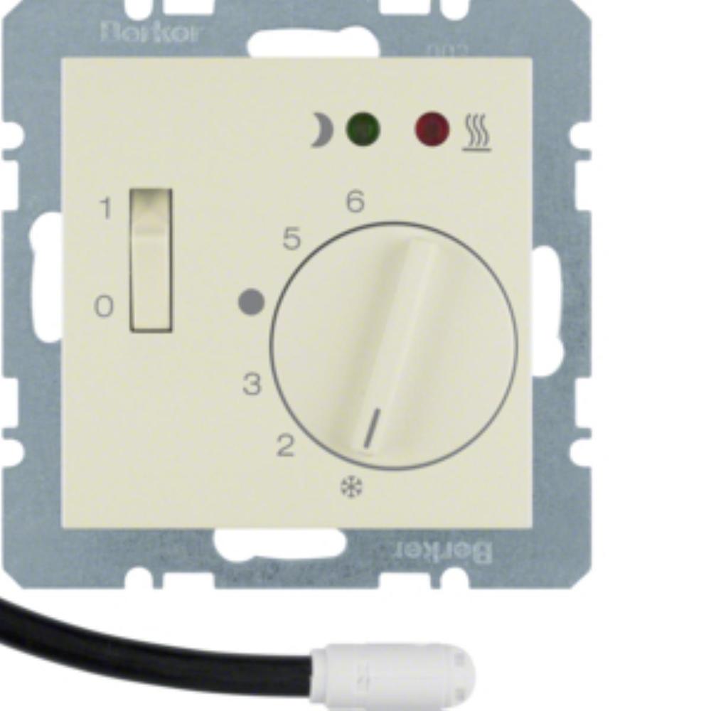 regulator temp.KWADRAT podłog.z zestyk.zwier. elem.central.i lacz.krem