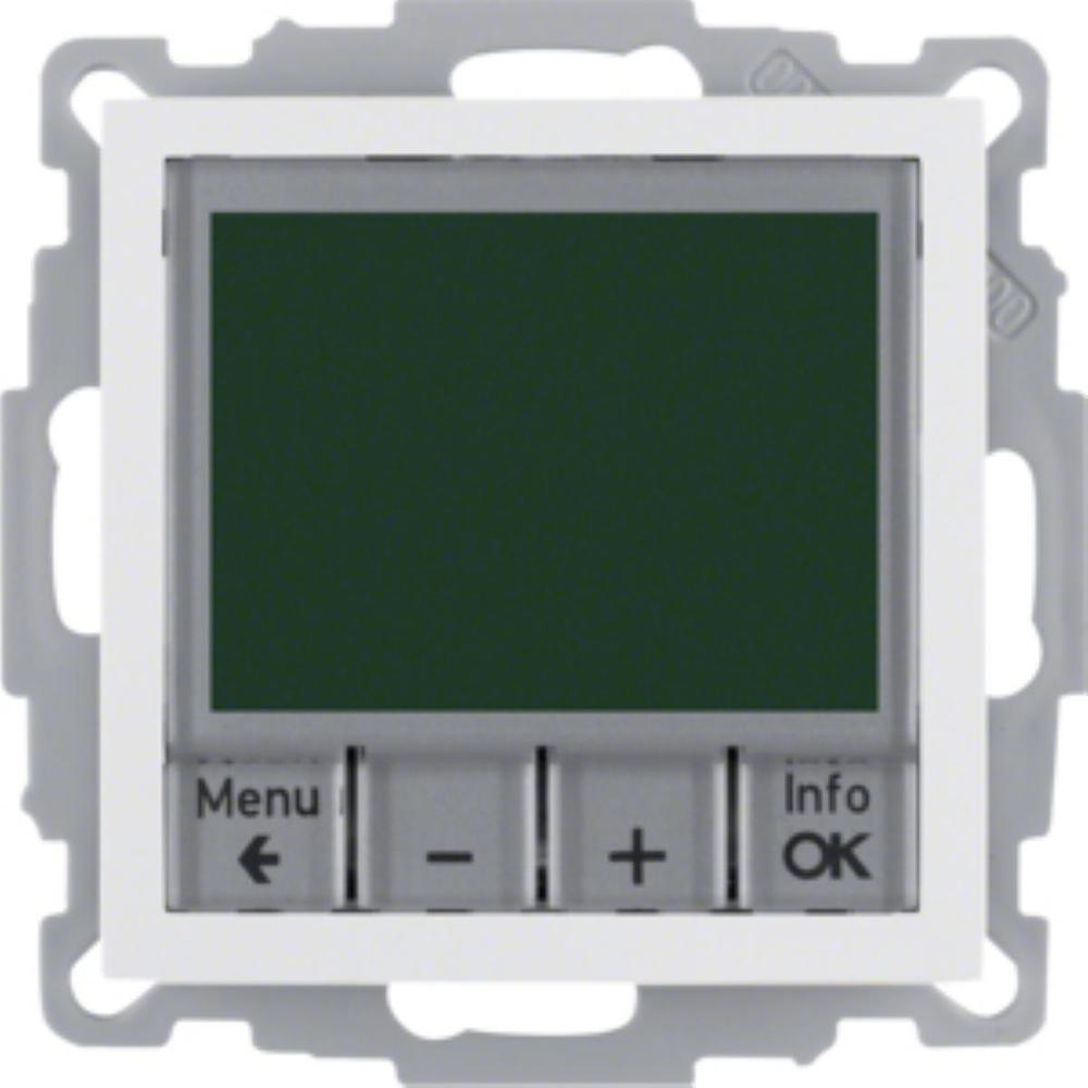 regulator temp.KWADRAT z ster.czas.i elem.cen biały