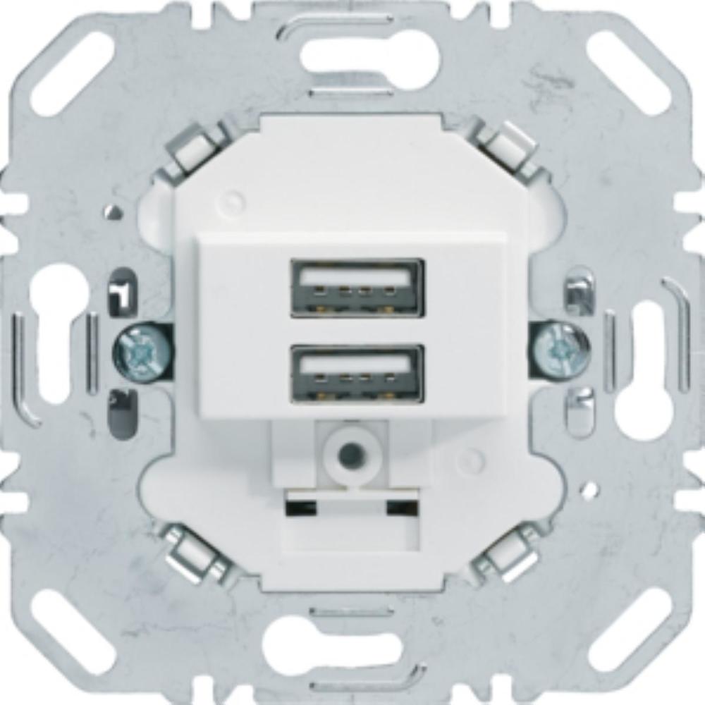 mechanizm ONE.PLATFORM gniazda USB do ładowania 3.0 A 230V biały mat