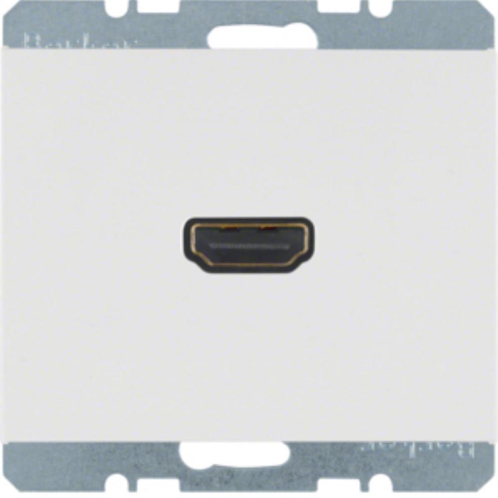 gniazdo K.1/K.5 HDMI białe polysk