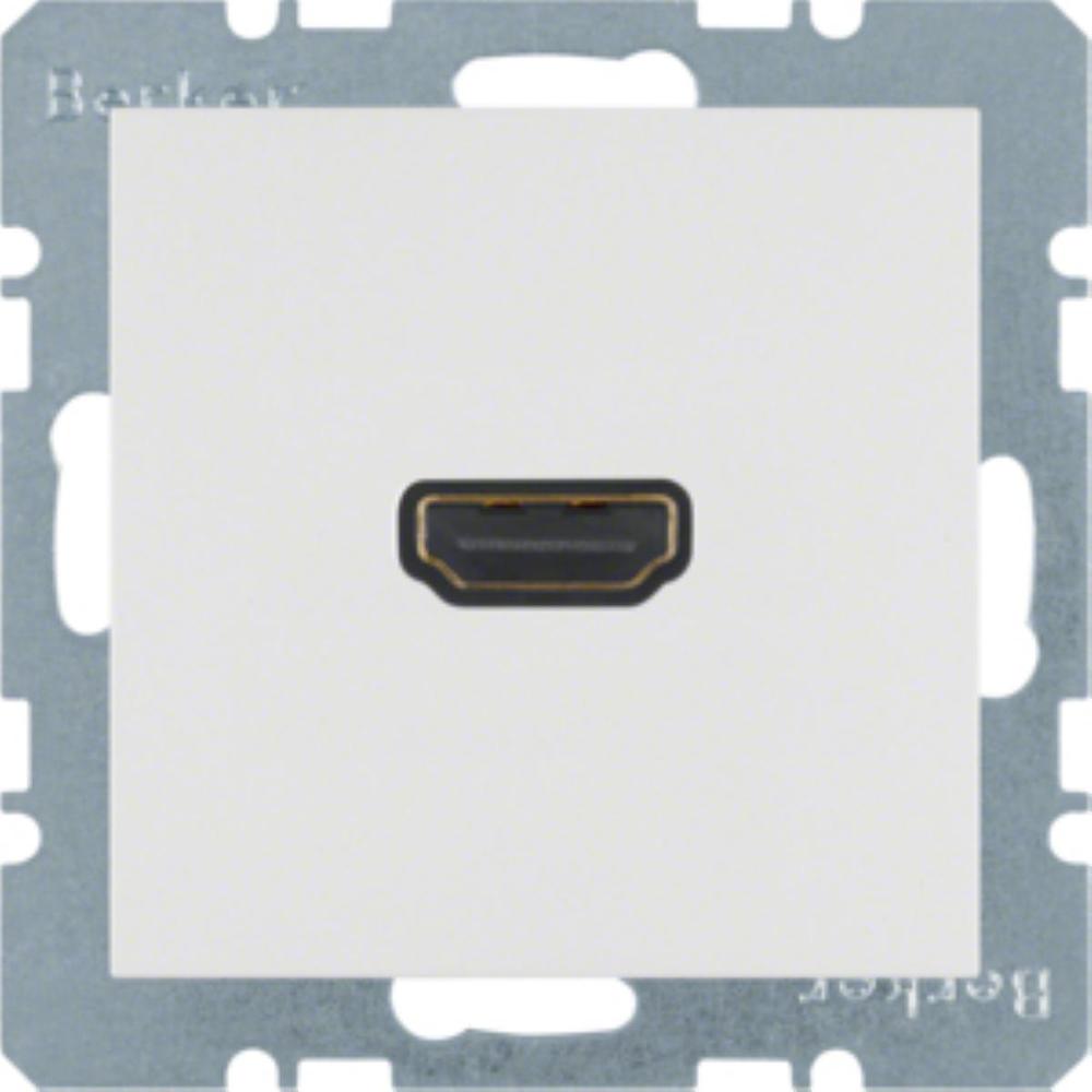 gniazdo S.1/B.3/B.7 HDMI białe polysk