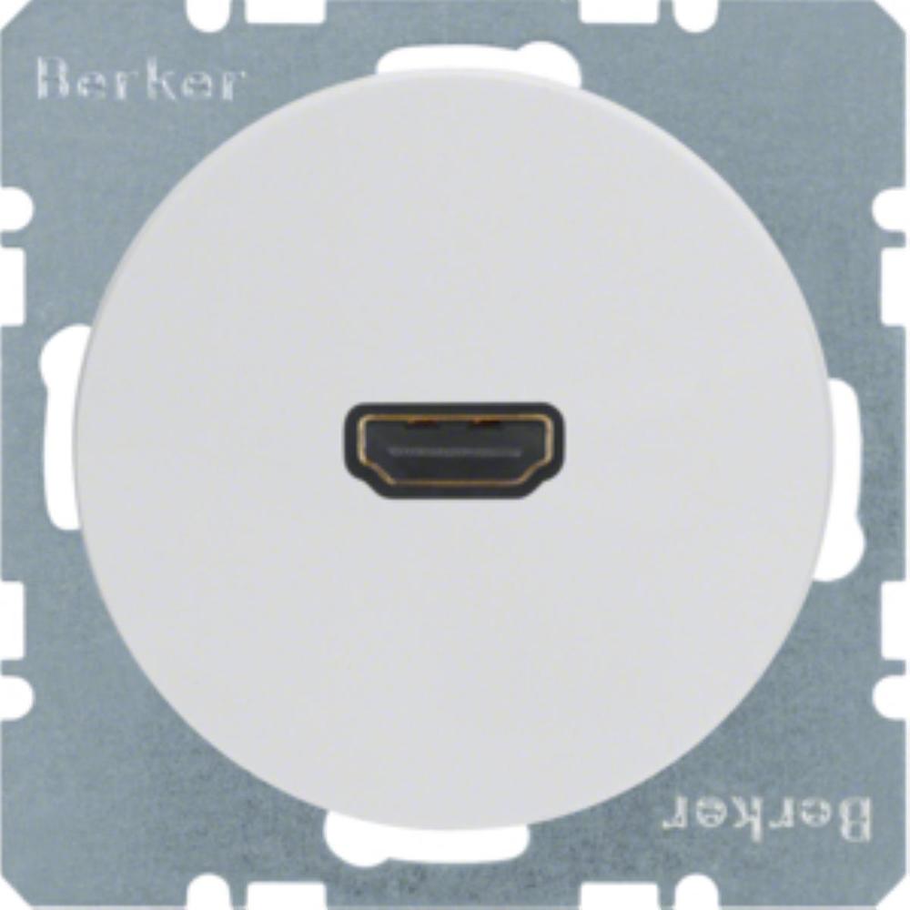 gniazdo HDMI R.1 z przylaczem 90st biale (zamiennik WLF4380WG)