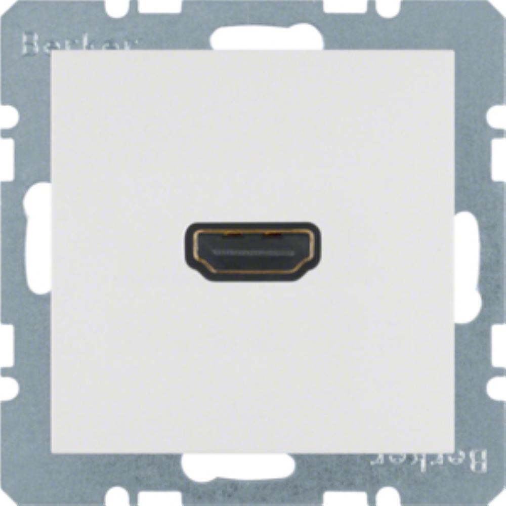 gniazdo S.1/B.3/B.7 HDMI z przylacz.90st białe