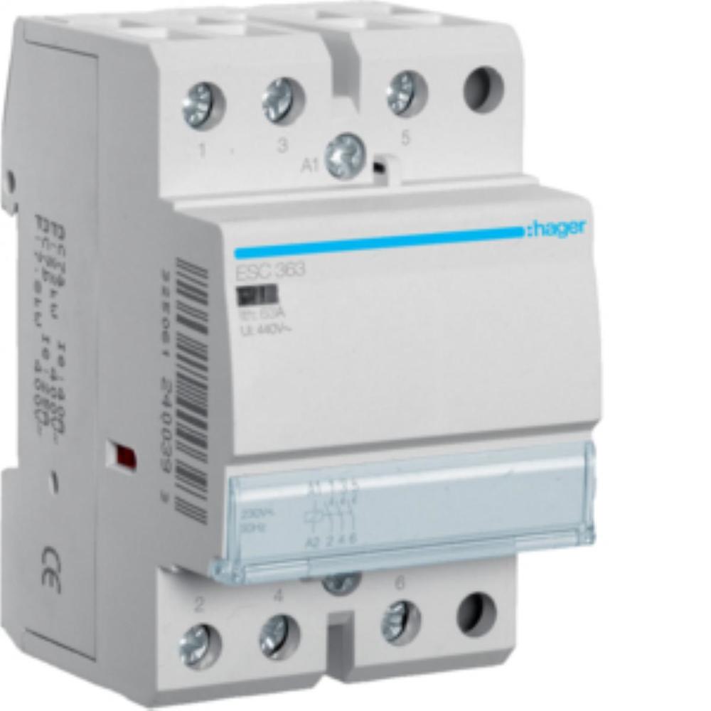 Stycznik 230VAC 3NO 63A AC-7a/b