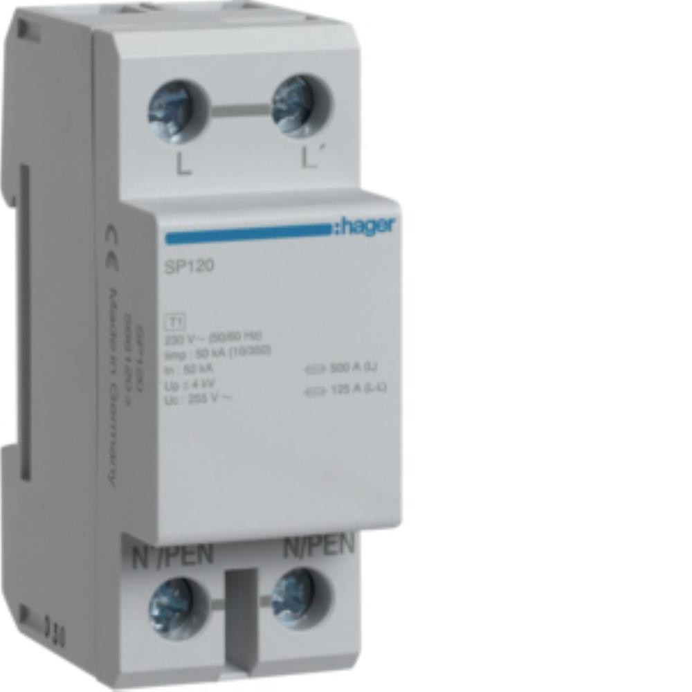 SPD Ogranicznik przepięć T1 1P sieć TN/TT Iimp=50kA Up? 4kV