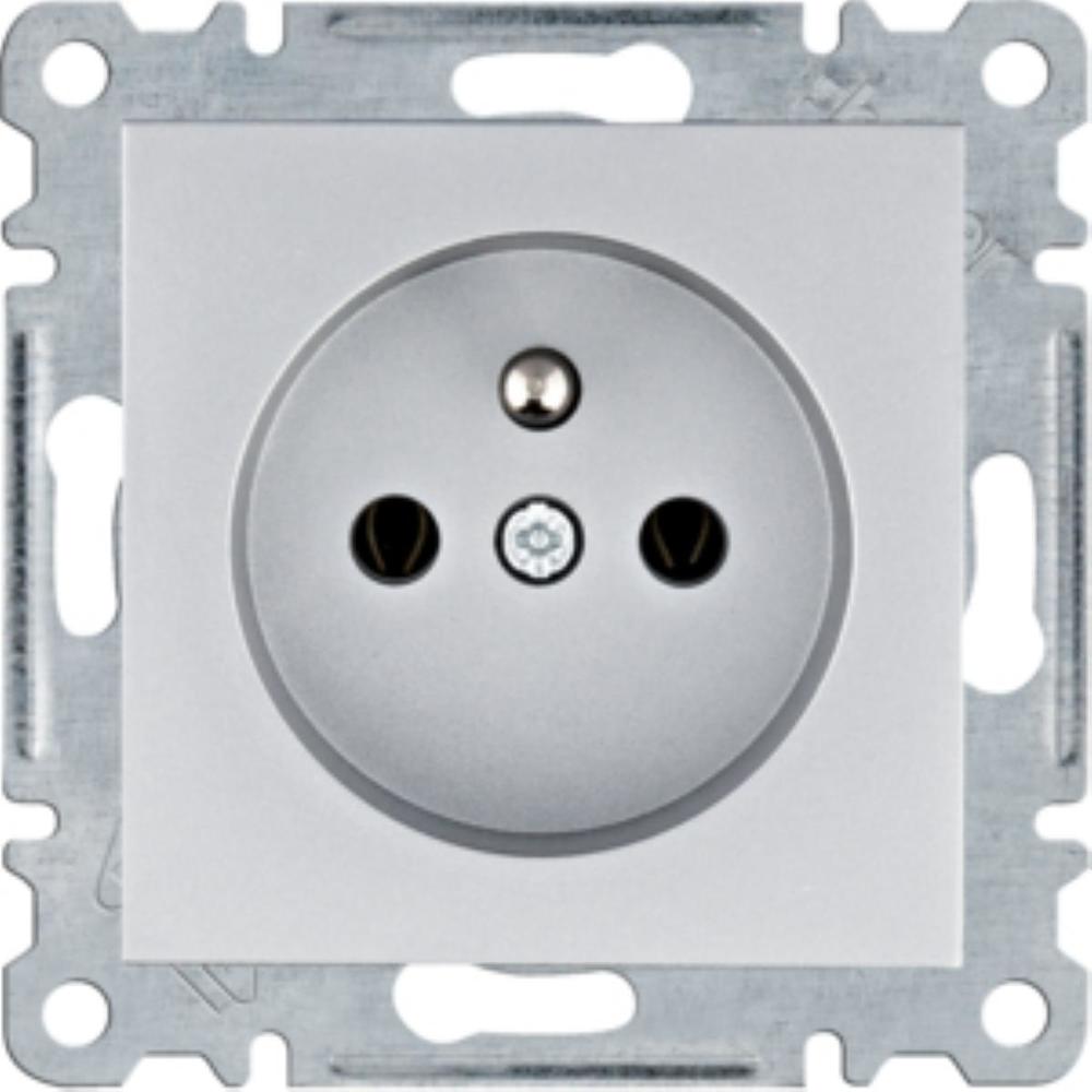 gniazdo LUMINA wtyczk.z/u.16A/250VAC srebrne