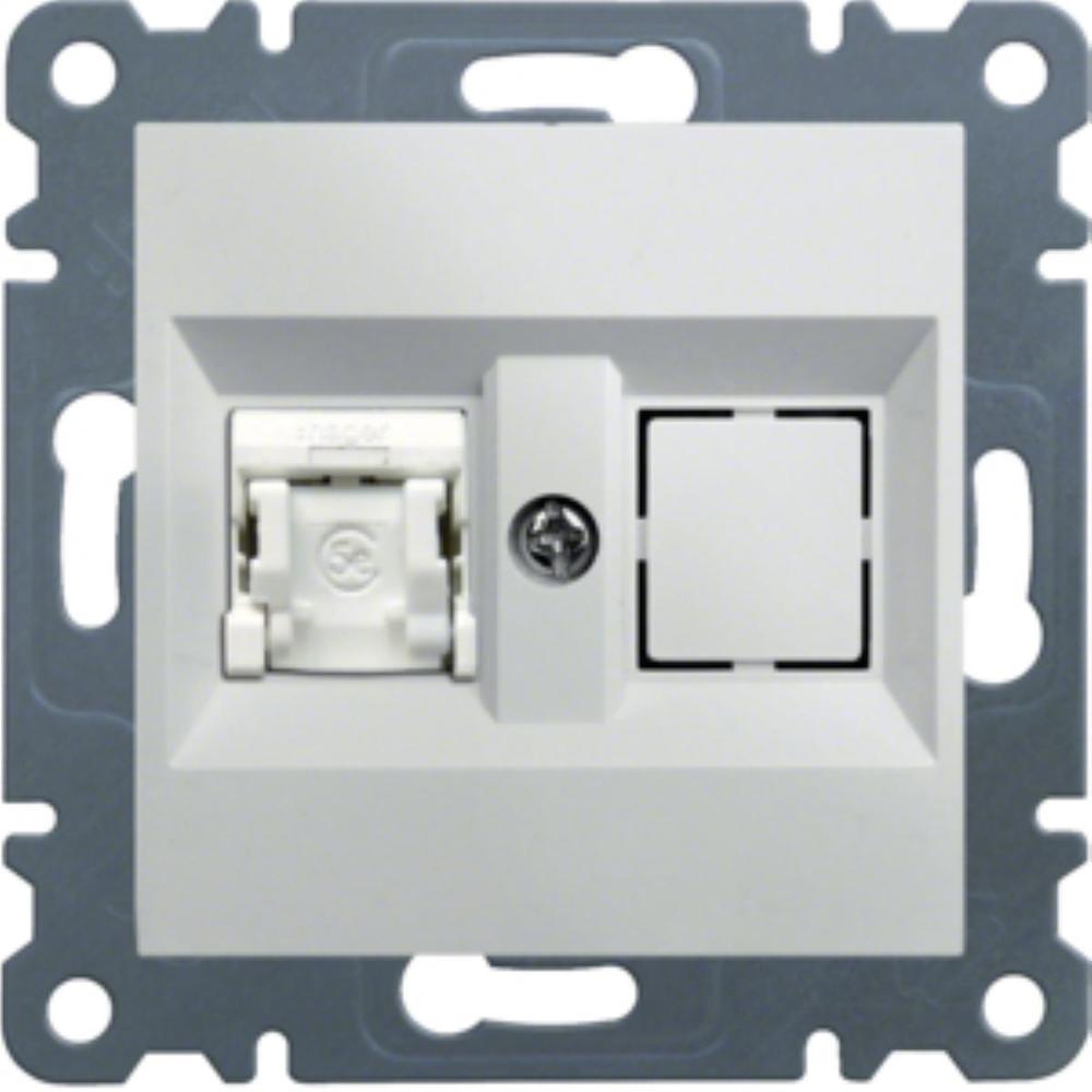gniazdo LUMINA komputerowe pojedyncze RJ45 kat.6 UTP białe WL2150