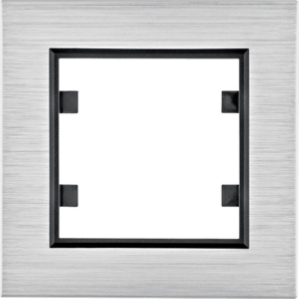 ramka LUMINA PASSION 1-kr.aluminium srebrne