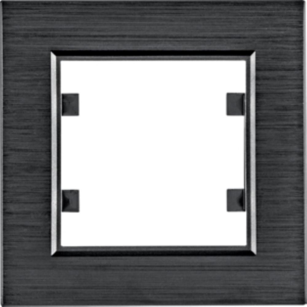 ramka LUMINA PASSION 1-kr.aluminium czarne