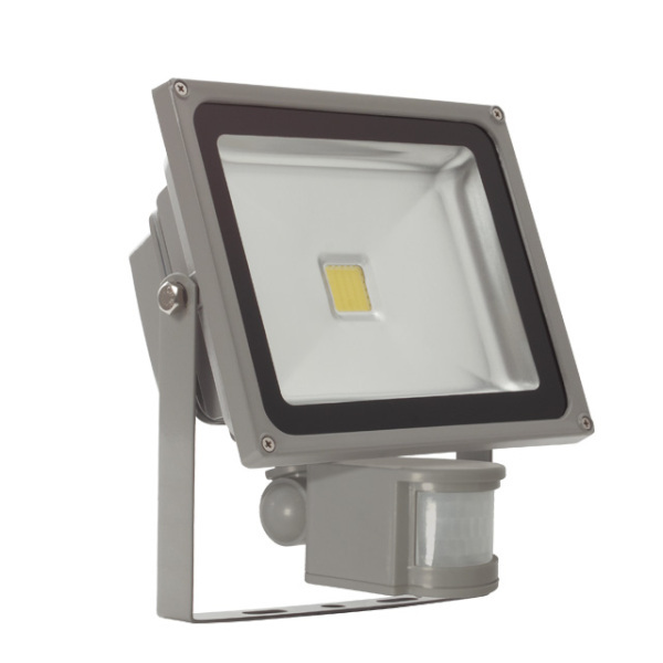 naświetlacz LED MONDO 30W z czujnik MCOB-30-GR SE szary IP65 4000-4500K 2240lm