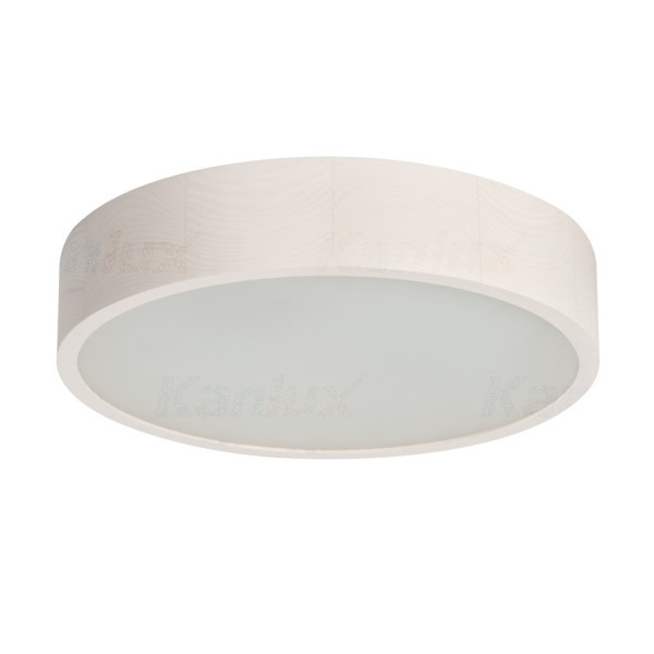 plafon JASMIN 370-W E27 2x60W IP20 biały dab