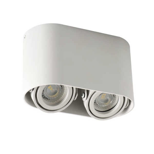 oprawa TOLEO DTO 250-W 2xGU10 biały n/t IP20 max.2x25W 90x180x105mm