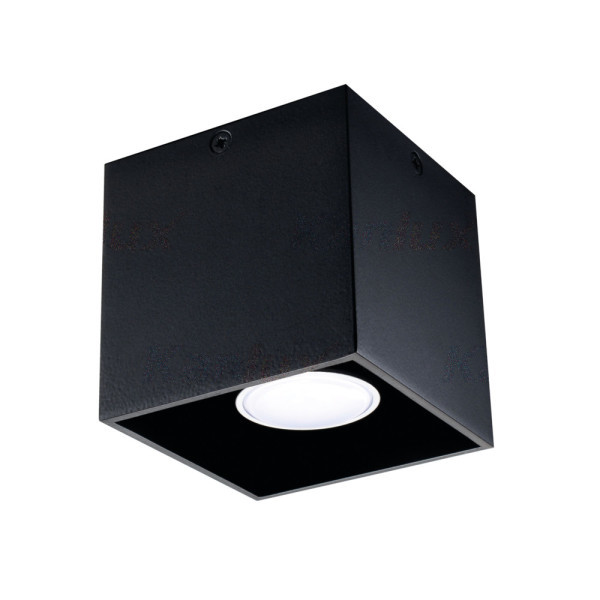 oprawa ALGO GU10 CL-B czarna kwadrat n/t IP20 100x100x100mm
