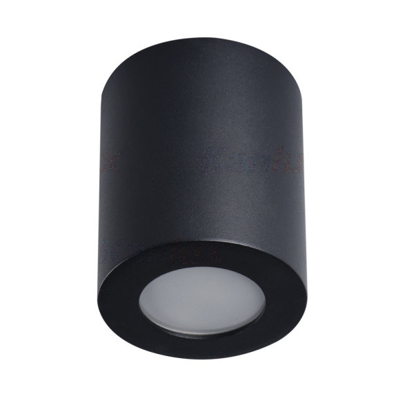 oprawa SANI 1xGU10 tuba n/t IP44 czarny h-9,5cm