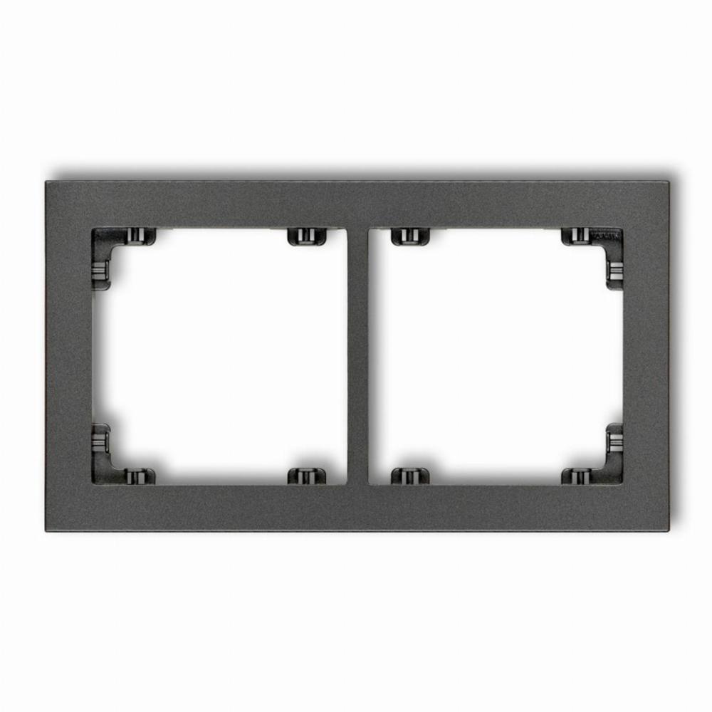 ramka DECO 2-kr.grafit 11DR-2