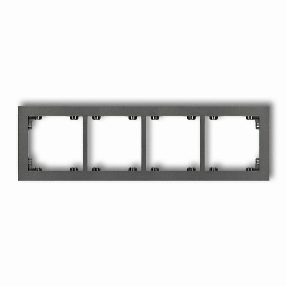 ramka DECO 4-kr.grafit 11DR-4