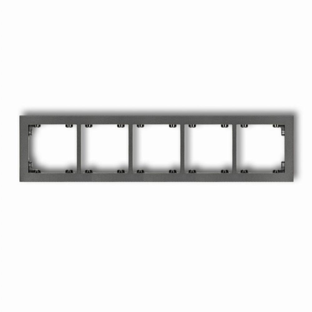 ramka DECO 5-kr.grafit 11DR-5