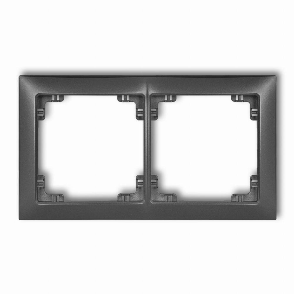 ramka DECO SOFT 2-kr.grafit
