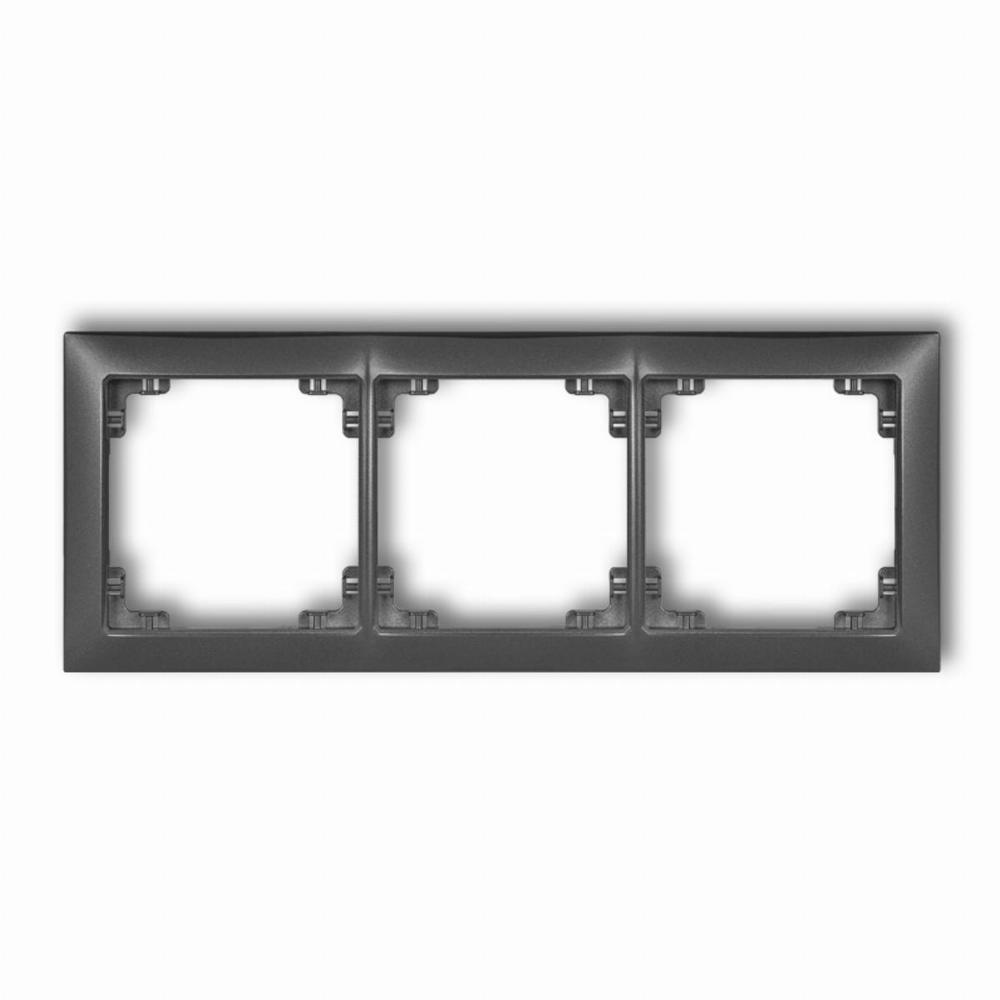 ramka DECO SOFT 3-kr.grafit