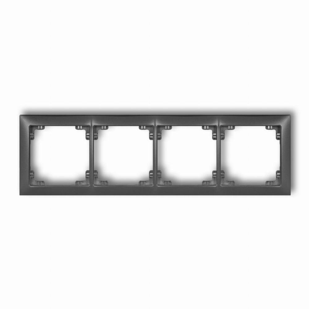 ramka DECO SOFT 4-kr.grafit