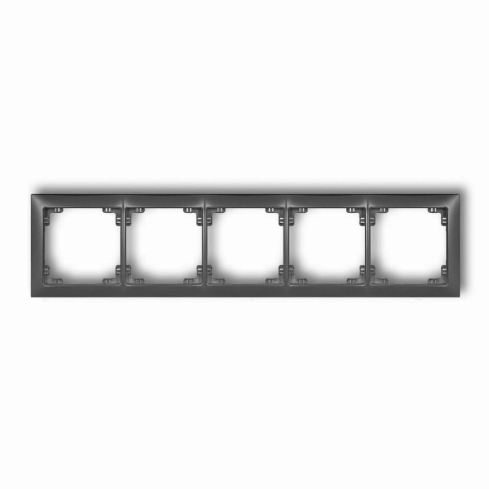 ramka DECO SOFT 5-kr.grafit