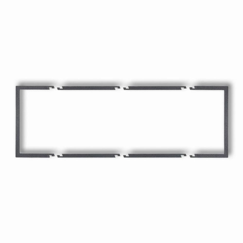 ramka DECO 3-kr.wypeln.grafit 11DRW-3
