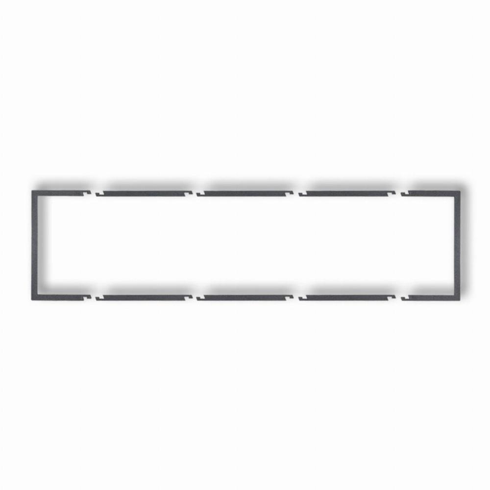 ramka DECO 4-kr.wypeln.grafit 11DRW-4