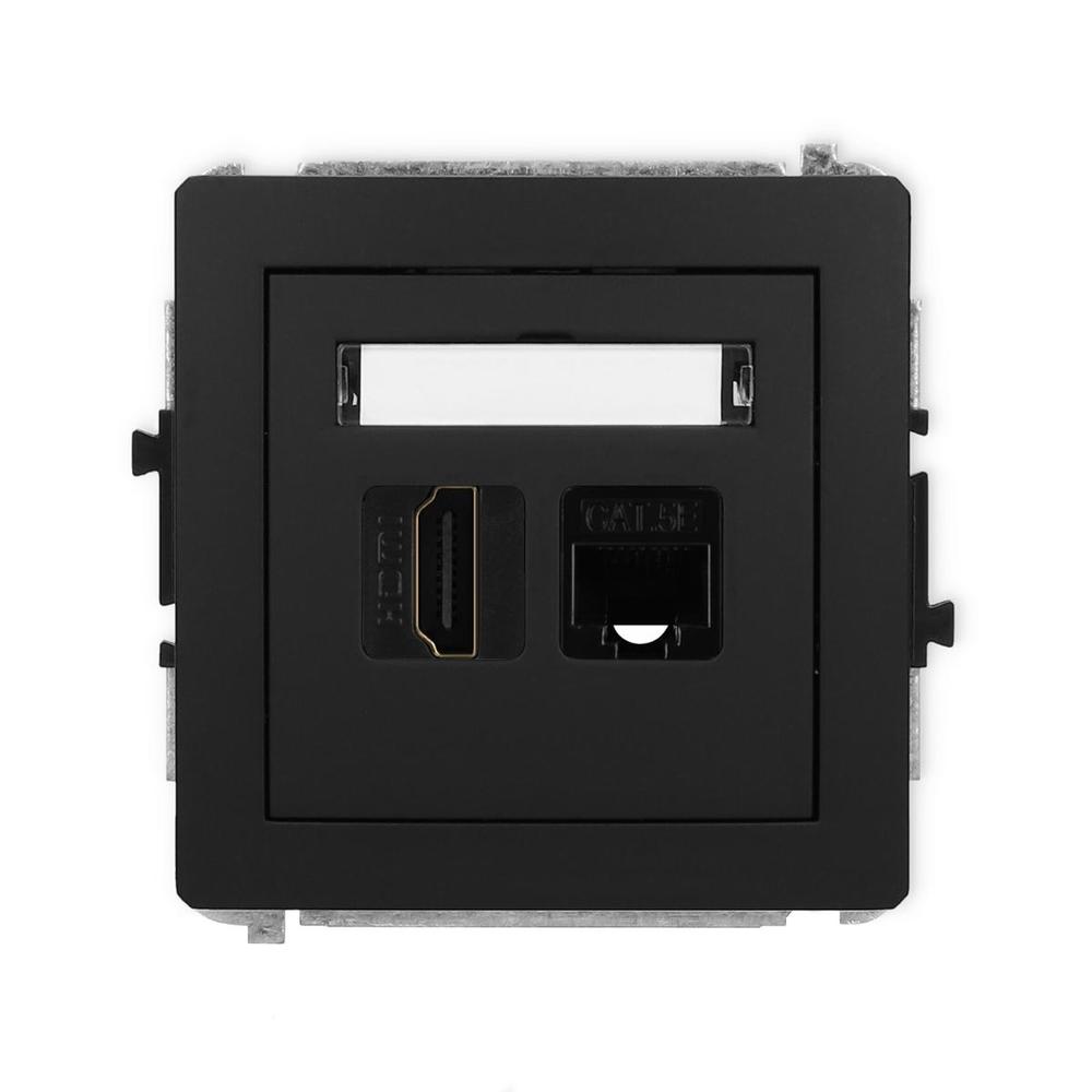 gniazdo DECO pojedyncze HDMI+gniazdo komputerowe pojedyncze 1xRJ45 kat.5e 12DGHK