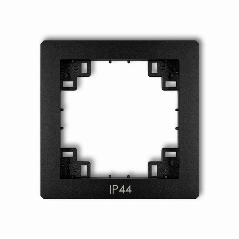 ramka DECO posred.do laczn.IP44 czarny mat 12DRPH