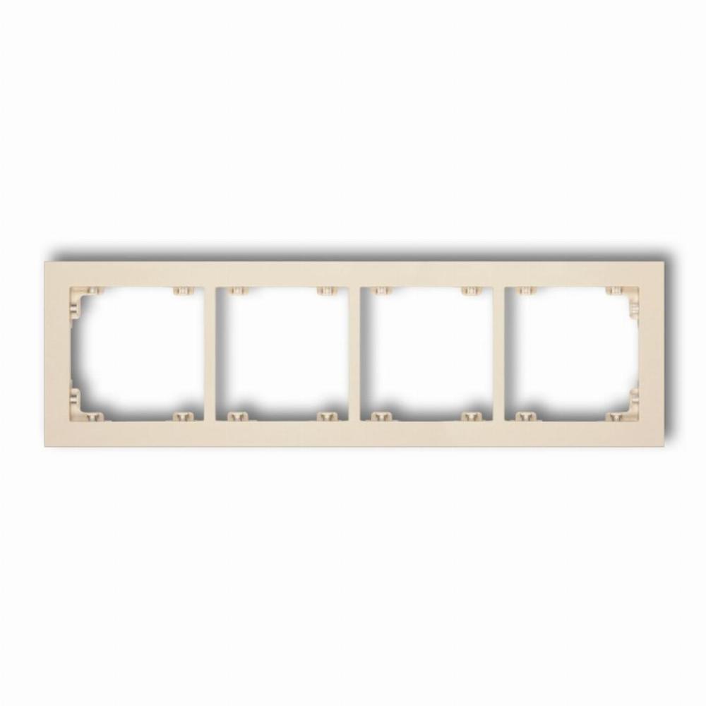 ramka DECO 4-kr.bezowy 1DR-4