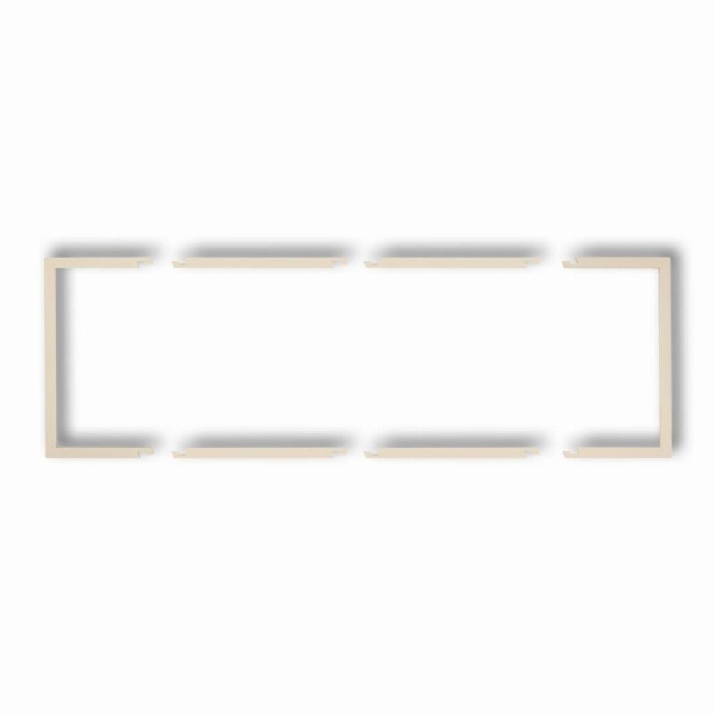 ramka DECO 3-kr.wypeln.bezowy 1DRW-3