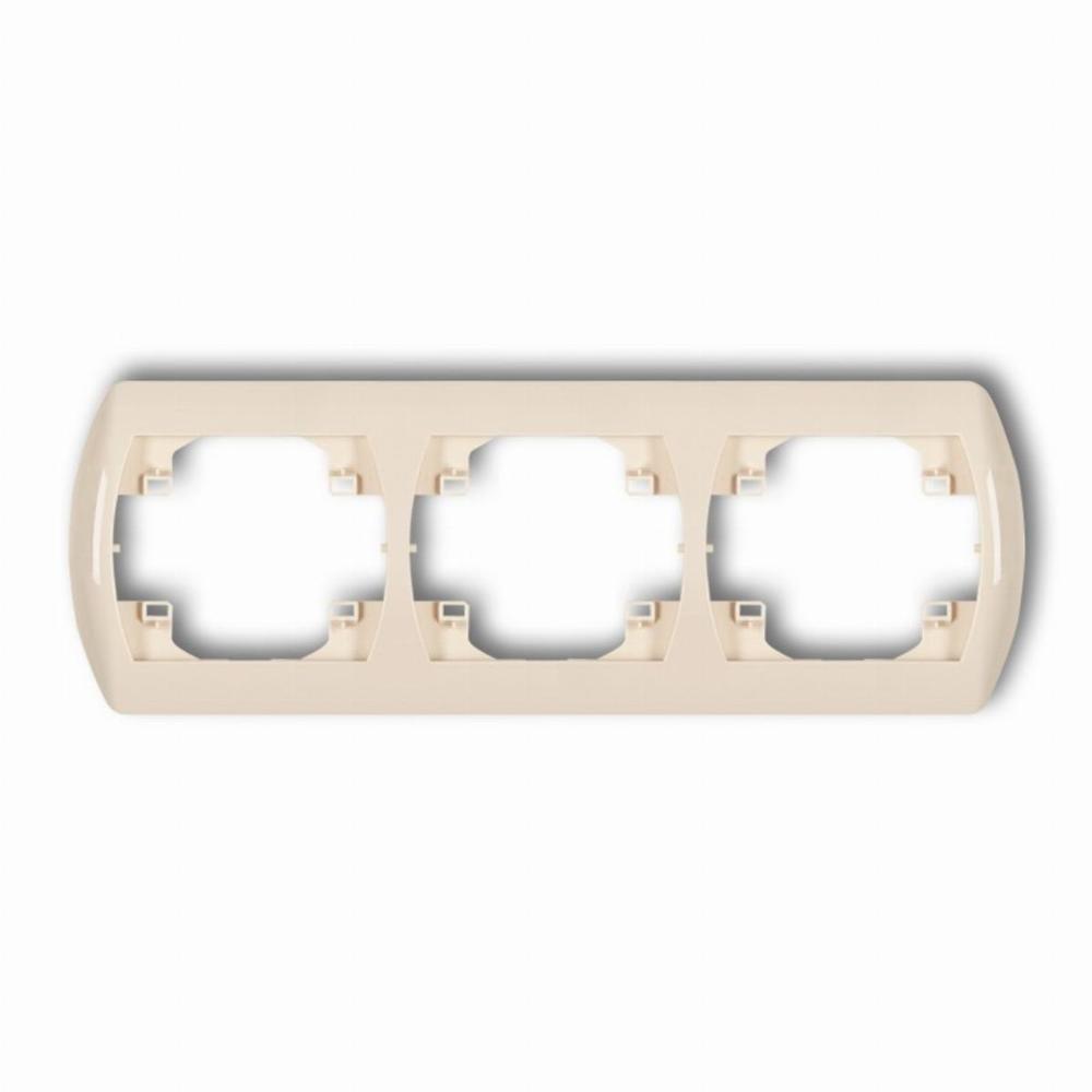 ramka TREND 3-kr.pozio.bezowy 1RH-3