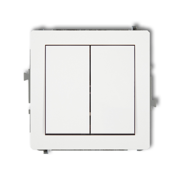 łącznik DECO podwójny biały mat 25DWP-2