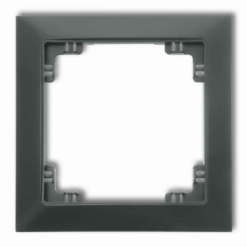 ramka DECO SOFT 1-kr.grafitowy mat