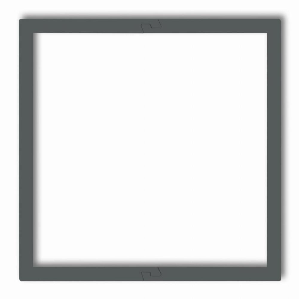 ramka DECO 1-kr.wypeln. grafit mat 28DRW-1