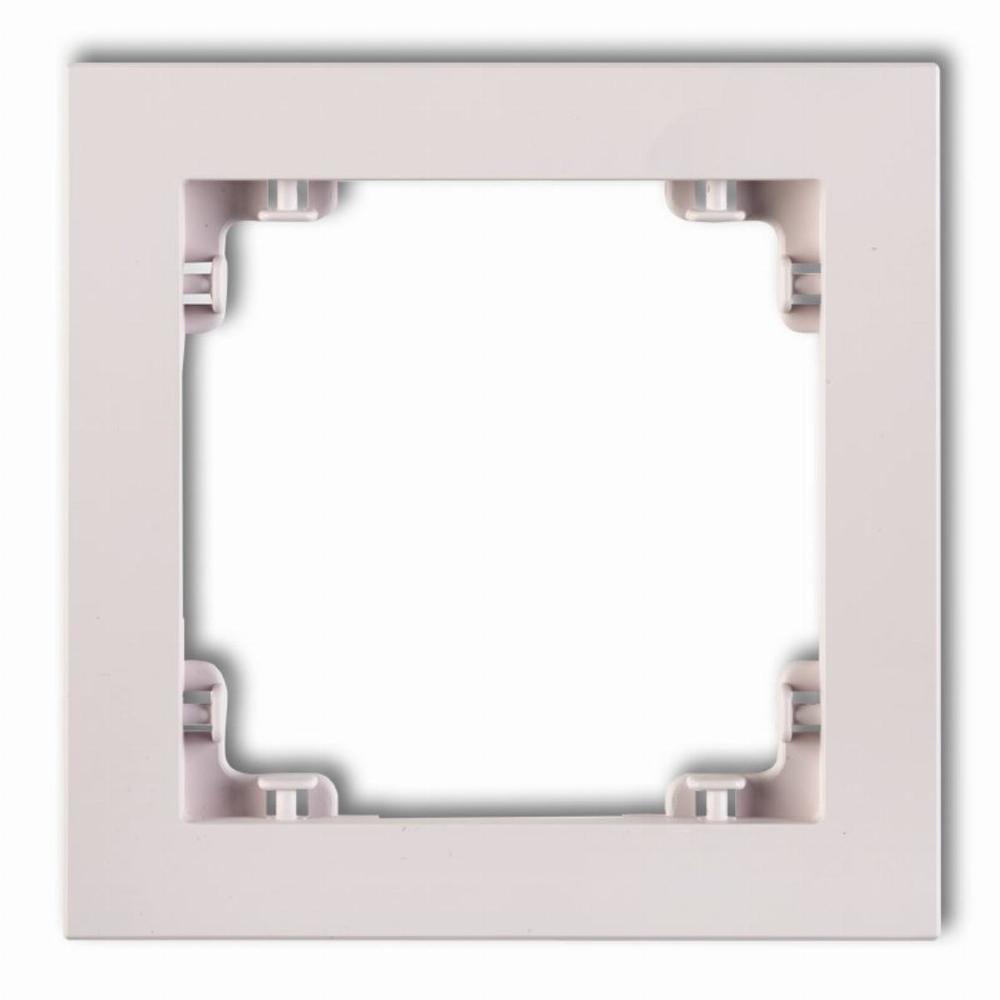 ramka DECO 1-kr. pudrowy roz 40DR-1