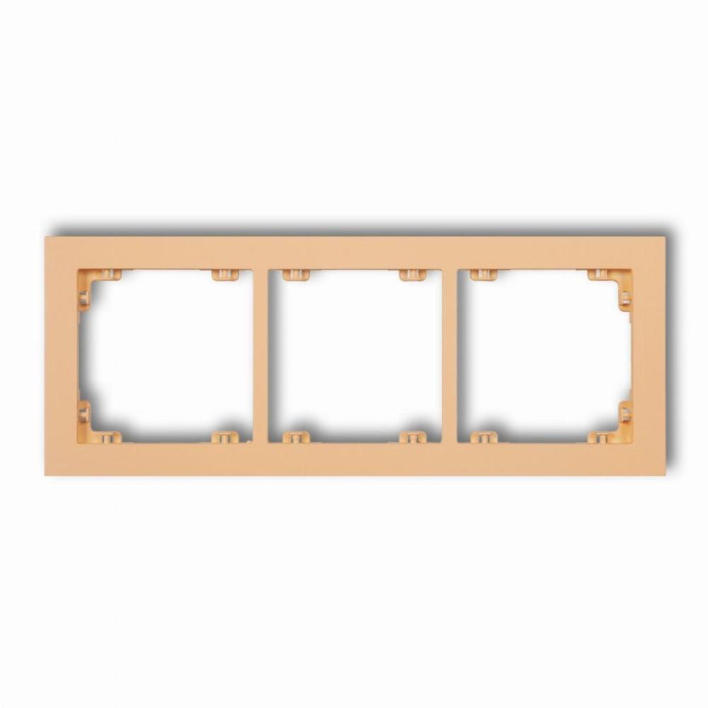 ramka DECO 3-kr. brzoskwiniowy 45DR-3