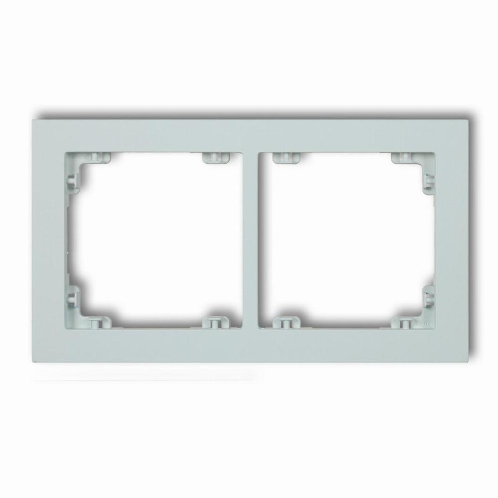 ramka DECO 2-kr. lodowy blekit 47DR-2