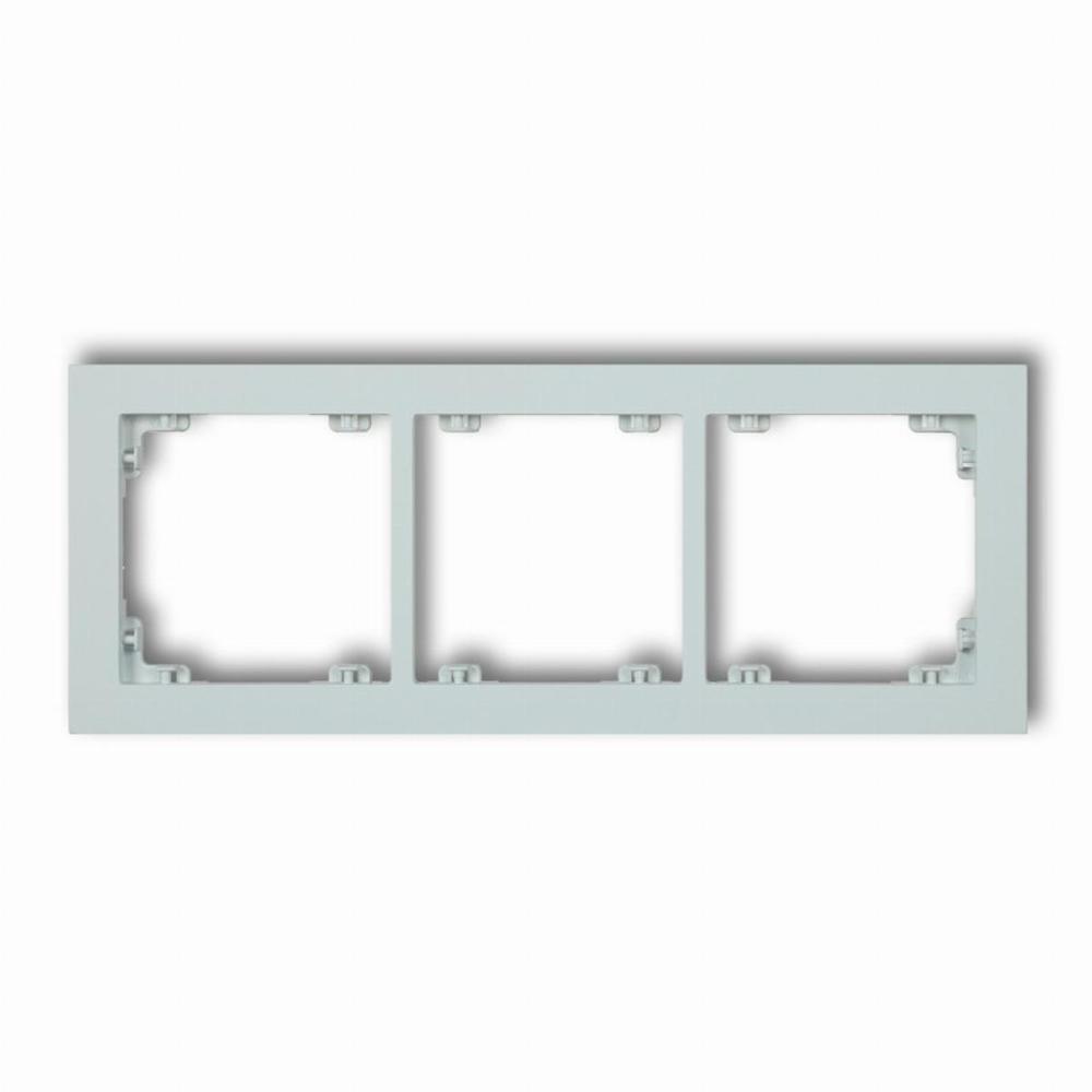 ramka DECO 3-kr. lodowy blekit 47DR-3