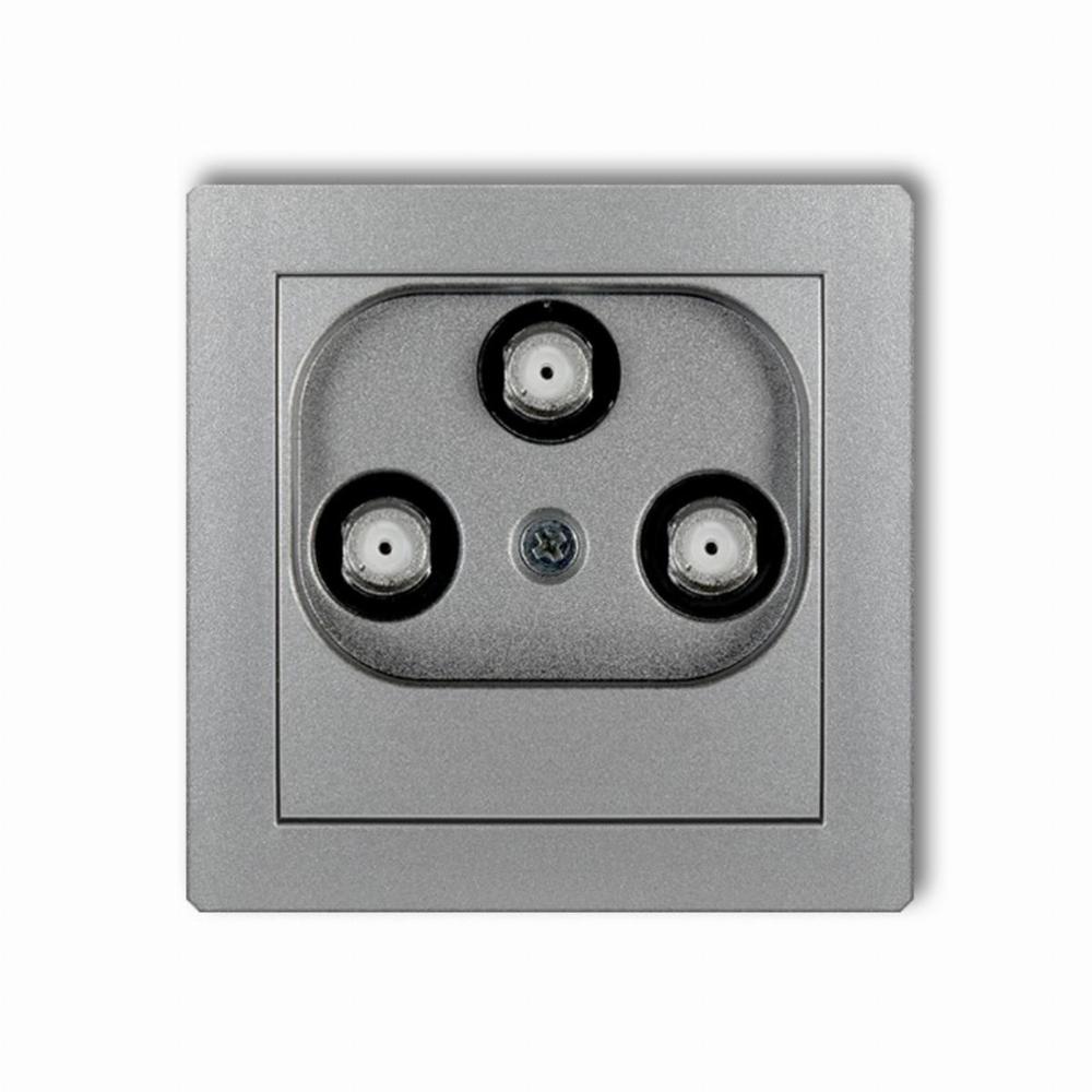 mechanizm gniazda multimedia.3F DATA srebrny met. 7DGMU