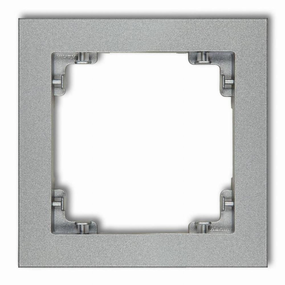 ramka DECO 1-kr.srebrny met. 7DR-1