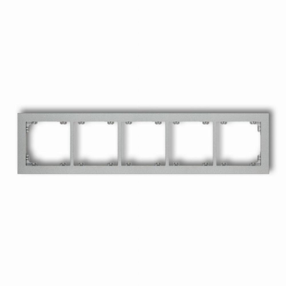 ramka DECO 5-kr.srebrny met. 7DR-5